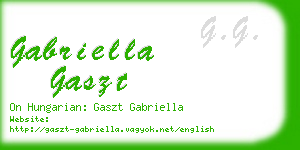 gabriella gaszt business card